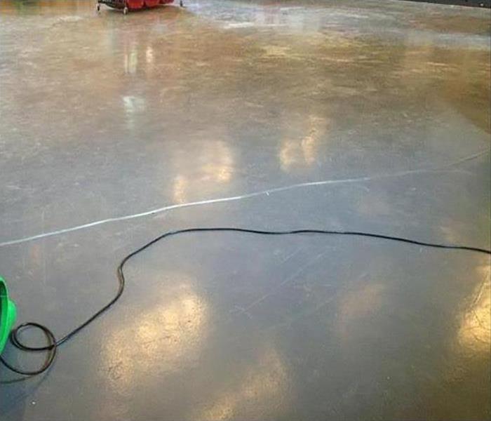 A clean concrete floor. 