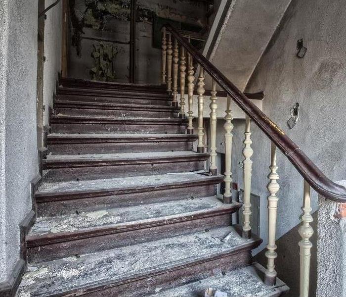 Stairs After A Fire