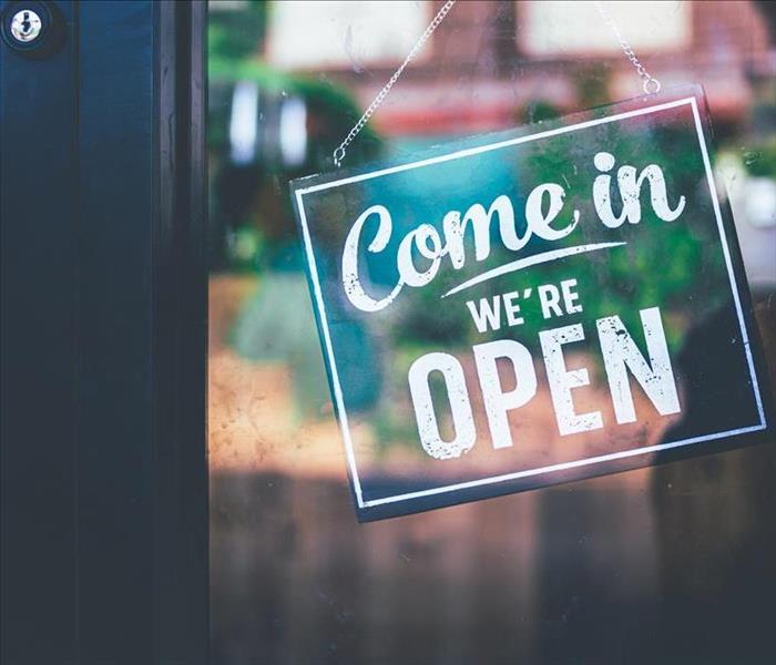"Come in we're open"