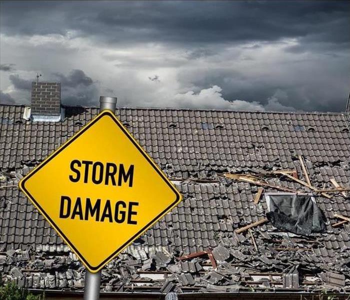 storm damage roof