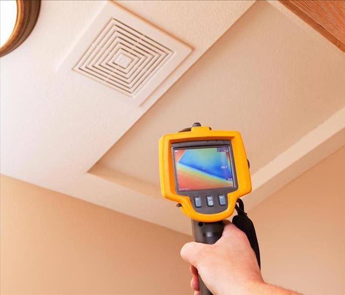 TI camera pointing at ceiling