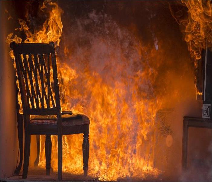 Living Room On Fire